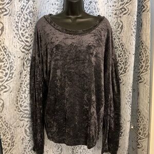 We The Free Velvet Top *Navy Blue*  Large